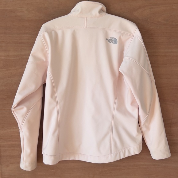 THE NORTH FACE Apex women's zip up jacket size L large pink gray softshell - Picture 5 of 6
